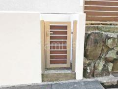 片開き 門扉 LIXIL 木製調 AB ウッディYS3型