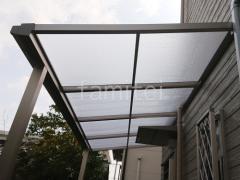 1階テラス屋根 (雨除け) YKKAP ソラリアF フラット屋根 スタンダード 壁付