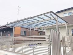 カーポート2台(ワイド) ツイン LIXIL ネスカF フラット屋根