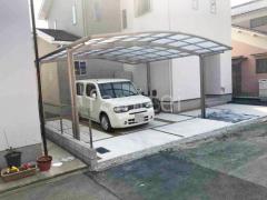カーポート2台(ワイド) ツイン LIXIL ネスカR アール屋根