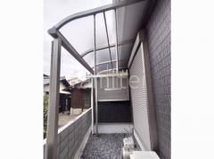 1階テラス屋根 (雨除け) YKKAP ソラリアR アール屋根 スタンダード 壁付