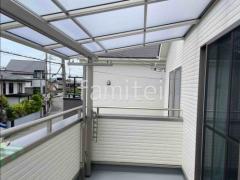 2階ベランダ屋根 YKKAP ソラリアF フラット屋根 スタンダード 壁付
