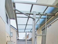 1階テラス屋根 (雨除け) YKKAP 独立式 レセパ Tタイプ フラット屋根 独立式 スタンダード