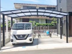 カーポート2台(ワイド) ツイン LIXIL ネスカR アール屋根