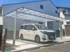 カーポート2台(ワイド) ツイン LIXIL ネスカF フラット屋根
