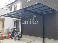 カーポート1台 (単棟) 三協アルミ ニューマイリッシュ 逆勾配 フラット屋根 前下がり屋根