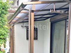 1階テラス屋根 (雨除け) YKKAP ソラリアF フラット屋根 スタンダード 壁付