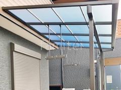 1階テラス屋根 (雨除け) LIXIL スピーネF フラット屋根 スタンダード 壁付