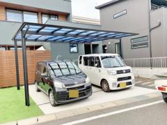 カーポート2台(ワイド) ツイン LIXIL ネスカF フラット屋根