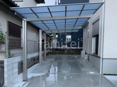 カーポート1台+延長 (1.5台縦連棟) LIXIL ネスカF フラット屋根