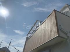 2階ベランダ屋根 YKKAP ソラリアF フラット屋根 スタンダード 壁付