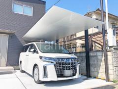 カーポート1台 (単棟) LIXIL カーポートSC フラット屋根 吊り下げ屋根