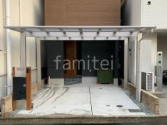 カーポート2台(ワイド) ツイン YKKAP エフルージュ FIRST フラット屋根