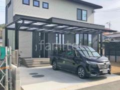 カーポート2台(ワイド) ツイン LIXIL ネスカF フラット屋根