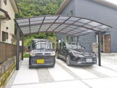カーポート2台(ワイド) ツイン YKKAP アリュース アール屋根