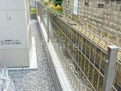 ブロック塀 (化粧ブロック) 太陽エコブロックス 普通CB スチールメッシュ フェンス YKKAP イーネット3F型 スチール柱 境界・メッシュ