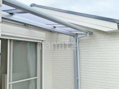 3階ベランダ屋根 LIXIL スピーネF フラット屋根 スタンダード 壁付