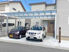 カーポート3台 (横ワイド トリプル) YKKAP エフルージュ FIRST フラット屋根