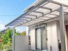 1階テラス屋根 (雨除け) YKKAP エフルージュ FIRST 大型テラス フラット屋根 スタンダード 壁付