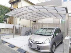 カーポート2台(ワイド) ツイン YKKAP アリュース アール屋根