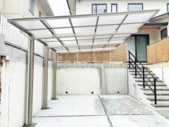 カーポート1台 (単棟) 三協アルミ セルフィ フラット屋根