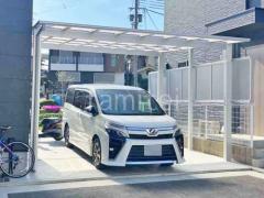 カーポート2台(ワイド) ツイン YKKAP エフルージュ FIRST フラット屋根
