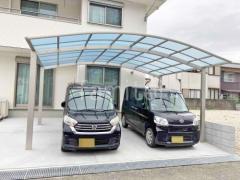 カーポート2台(ワイド) ツイン YKKAP アリュース アール屋根