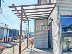 フル木製調テラス屋根 YKKサザンテラス パーゴラタイプ1階