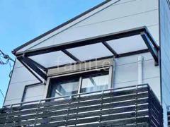 柱なしテラス屋根 (雨除け1階用) YKKAP ソラリアF フラット屋根 スタンダード 壁付