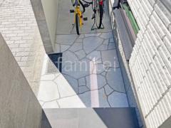 乱形石張り (床石貼り) 乱形石張りのみ ホワイト 石・ストーン調