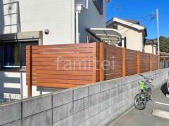 木製調目隠しフェンス塀 ナチュラルウッド