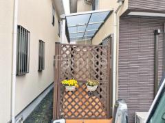 雨除け屋根 YKKソラリア1階