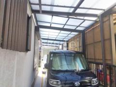 カーポート2台(縦) 連棟 LIXIL ネスカF フラット屋根