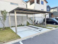 カーポート2台(ワイド) ツイン LIXIL ネスカF フラット屋根