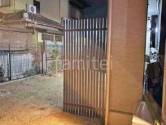 木製調目隠しフェンス塀 格子ウッド